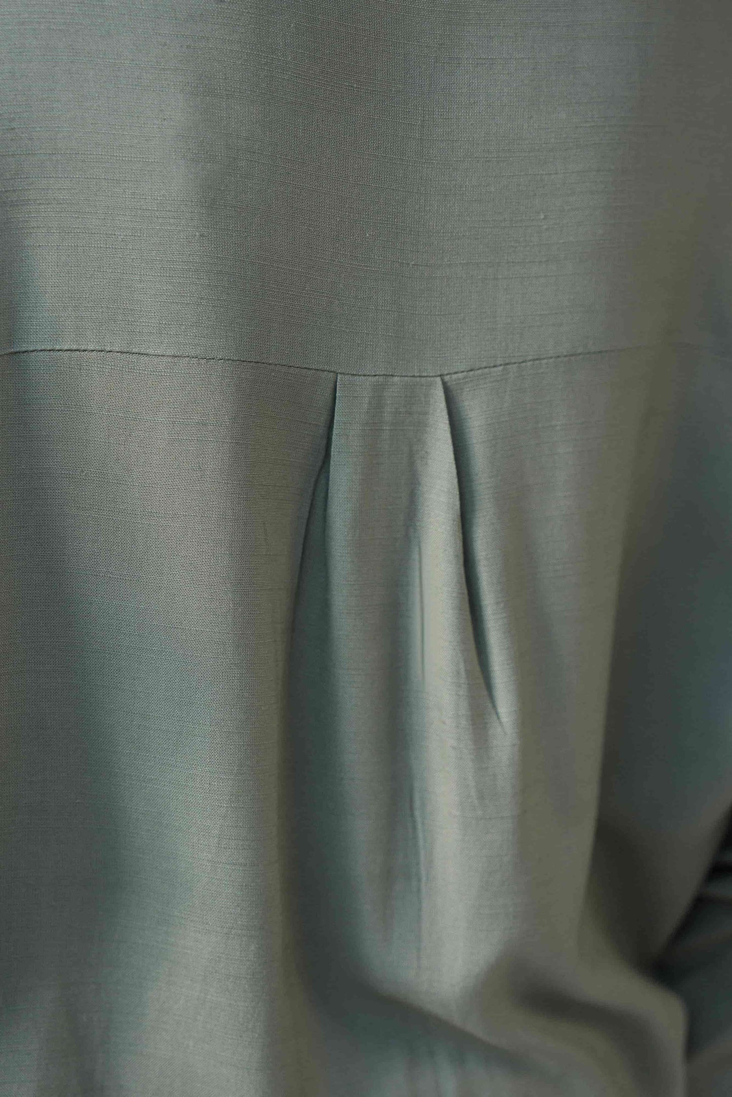 LINEN BLEND BUTTON DOWN