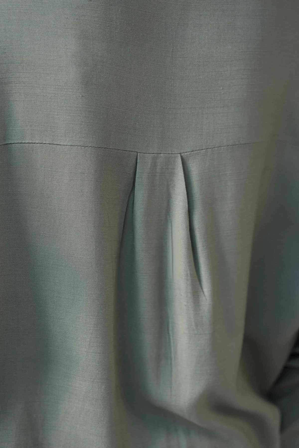 LINEN BLEND BUTTON DOWN