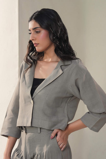 LINEN BLEND TOP