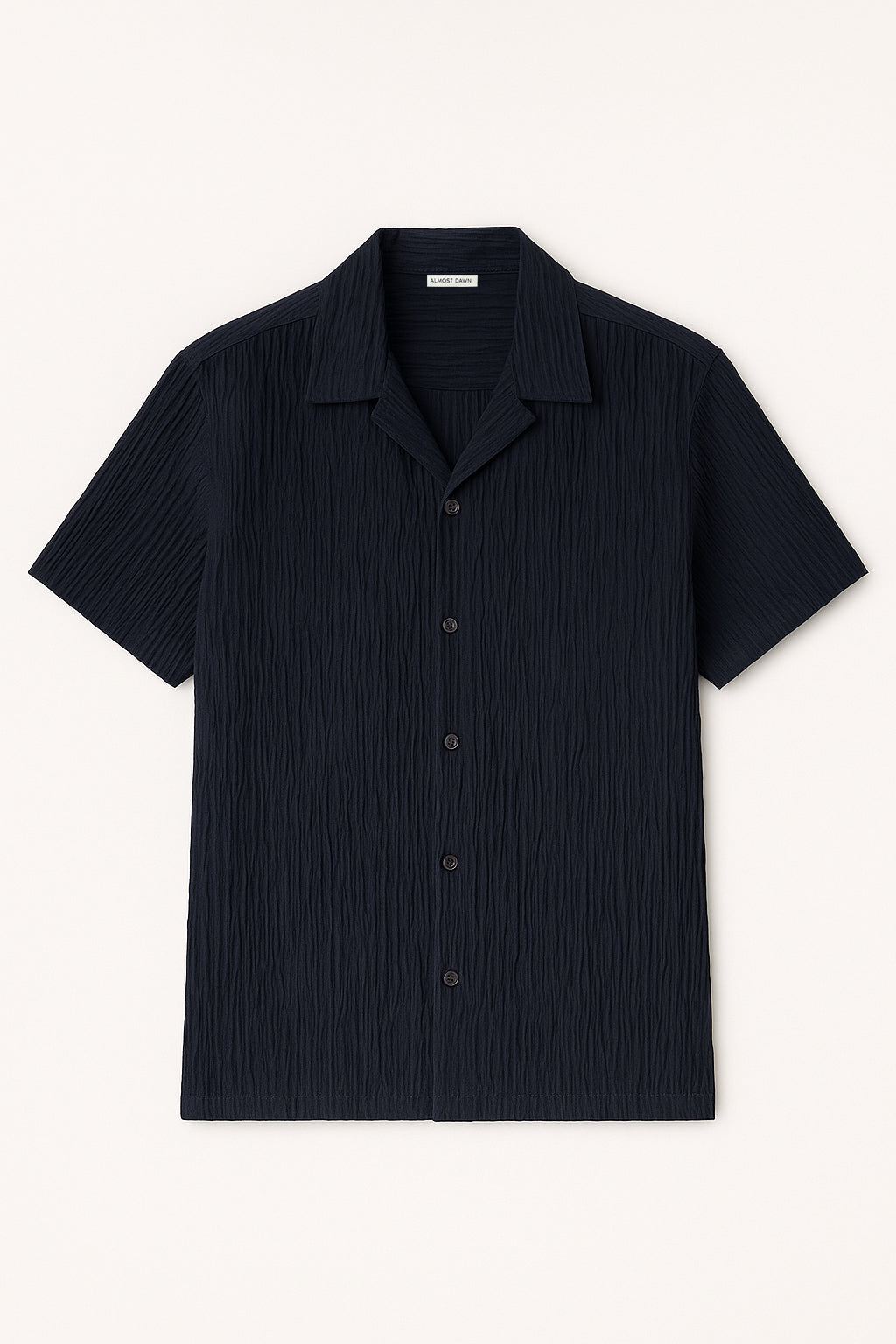 TEXTURED RESORT COLLAR SHIRT