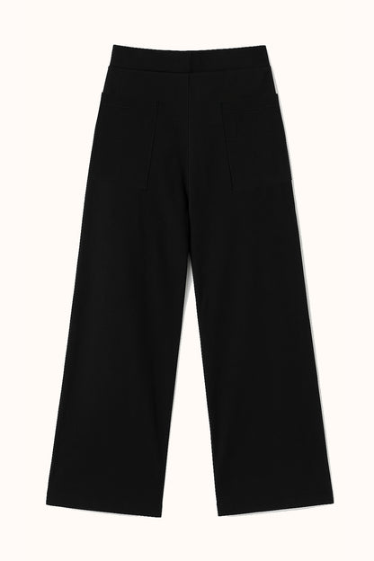 RIBBED PLEATED TROUSERS