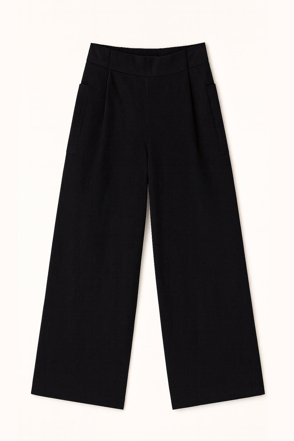 RIBBED PLEATED TROUSERS